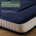 thumbnail image 2 of Futon Mattress, Padded Japanese Floor Mattress Quilted Bed Mattress Topper, Extra Thick Folding Sleeping Pad, Navy, Twin, 2 of 11