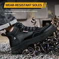 thumbnail image 5 of Work Boots for Men Slip On Welding Boots for Men Indestructible Steel Toe Boots Men's Steel Toe Shoes Fireproof Safety Toe Shoes Construction Boots for Welder Men's Work Shoes., 5 of 10