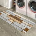 thumbnail image 6 of Kitchen Rugs and Mats,Brown Gray Retro Wood Board 2 Piece Anti Fatigue Area Runner Rug Set Comfort Standing Floor Mat,Farm Barn Rustic Wooden Non Slip Absorbent Doormats for Laundry/Bathroom/Bedroom, 6 of 6