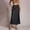 Dresses-565Black, variant on Gamivast Women's Satin Midi Skirt High Waisted Elegant Smooth Flared Slip Skirt Flowy Side Zipper Eyelash Lace Skirt Trim Hem Wedding Guest Cocktail Party