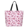 thumbnail image 1 of Disketp Flower Butterfly Bolsa Tote Estampada para Mujer, Bolso de Hombro y de Mano para Compras y Viajes, 1 of 8