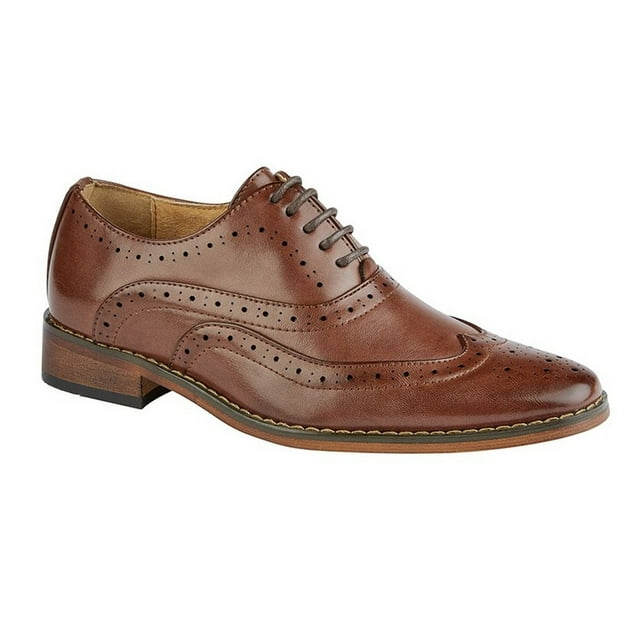 Goor Mens 5 Eye Wing Capped Oxford Brogues
