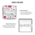 thumbnail image 5 of Kdxio Lilies Flowers Print Tissue Box Cover,Square Decorative PU Leather Facial Paper Case Organizer Holder Dispenser for Bathroom,Night Stands,Desk,Car 5.2''X5.2''X5.2'', 5 of 8