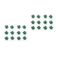 thumbnail image 3 of FRCOLOR 48 pcs /set Glitter Four Leaf Stickers Decorative Shamrock Stickers for St Patrick Day Festive Home, 3 of 8