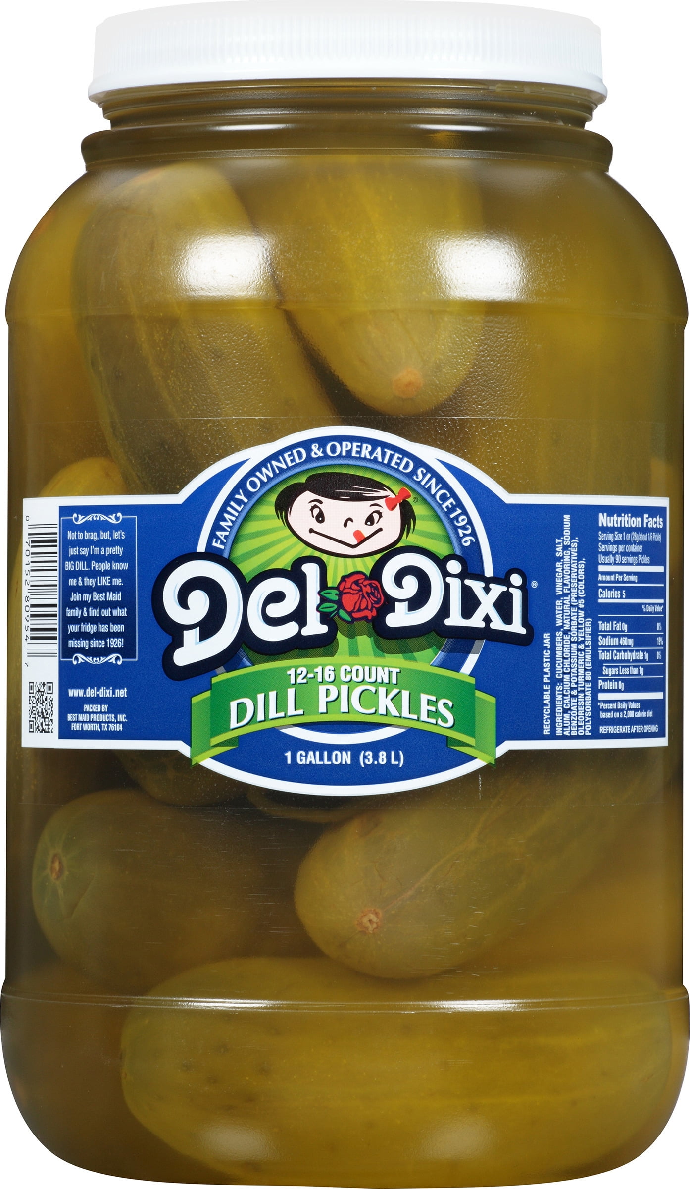 Buy Del Dixi® Dill Pickles 1216 Count 1 gal. Plastic Jar Online at