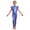 Blue, variant on Girls Shiny Metallic Hip Hop Disco Theme Party Jumpsuits Zip Back Jazz Ballroom Dance Leotards Red 6