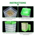 thumbnail image 4 of Bean Seed Germination Kit, Micro-Green Plant Growing Tray, Drain Tray, Four-Tier Stackable Sprout Growing Kit, 4 of 9