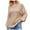 Khaki, variant on Odeerbi Fall Winter Knit Sweaters For Women Loose Solid Color Pullover Sweater Fashion 2025 Casual Long Sleeve Round Neck Ladies Warmth Tops Blouse Gray