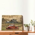 thumbnail image 4 of Barn Pictures Wall Decor Red Truck Farmhouse Canvas Painting Vintage Car Wall Framed Posters Home for Living Room Bedroom Bathroom Decoration 12x16inch, 4 of 6