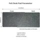 thumbnail image 2 of Felt desk mat, large mouse pad, non-slip, silent, desktop blotting paper, desktop protection pad (dark gray), 2 of 5