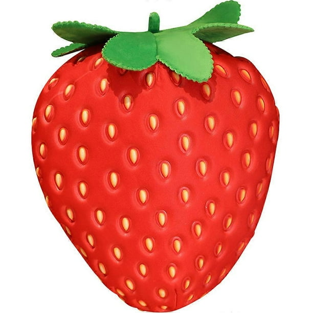 Fruit Pillow Stuffed Strawberry Plush Pillow Girls Throw Pillow Stuffed Fruit Cushion