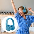 thumbnail image 6 of Wireless Bluetooth Over Ear Headphones with Active Noise Cancelling, Hi-Res Audio LDAC/aptX Low Latency for Airplane Travel, Comfort, AI Translation Voice Chat Custom EQ via App,Blue, 6 of 6