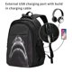thumbnail image 2 of Fotbe Black And White Shark Mochila con Estampado y Puerto USB para Hombre y Mujer, Mochila Antirrobo, Mochila de Viaje, Mochila Escolar, Mochila Universitaria, 2 of 7