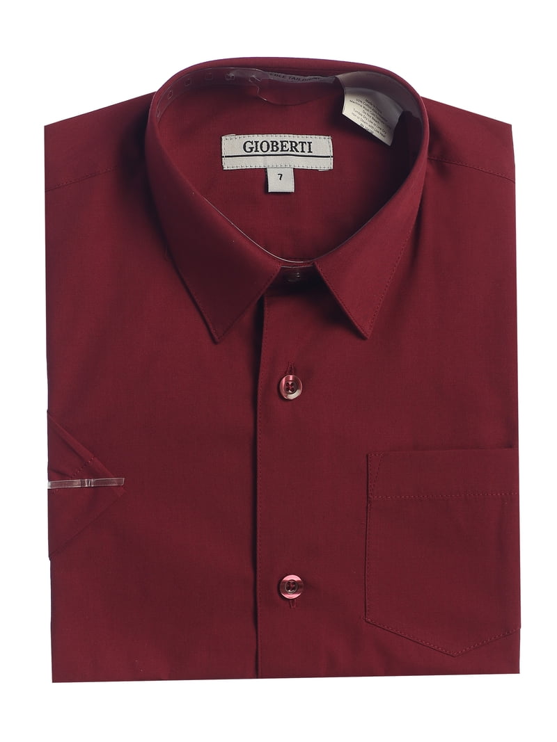 maroon dress shirt walmart Creative Knitwear Infant and Toddler Long Sleeve Button Down Dress Shirt- Maroon- Sizes 12M