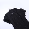 thumbnail image 5 of LIIPEE Womens Halloween Gothic Dark Elegant Short Sleeve High Neck Lace Ruffle Dress,S-L, 5 of 9