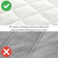 thumbnail image 6 of Oversized Square Stitched Solid Embroidered 3-Piece Quilt Set by Southshore Fine Linens, 6 of 10