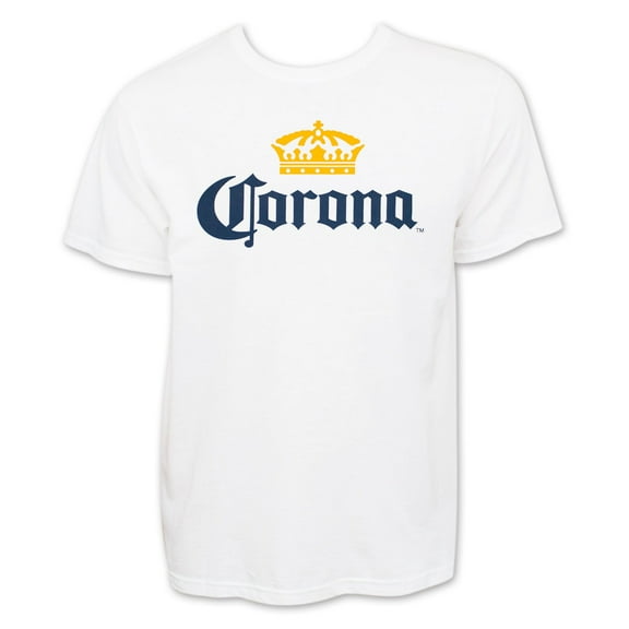 Corona Extra 26891-Medium Corona Extra Mens White Beer Logo T-Shirt - Medium