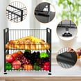 Gymchoice 2 Tier Fruit Basket with 4 Removable Banana Hangers,Fruit