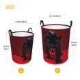 thumbnail image 6 of Laundry Basket, Black Panther Red Background Waterproof Laundry Hamper With Padded Handles, Clothes Hamper For Laundry, Bedroom, Dorm, Towels, Laundry Bin Easy Storage, 6 of 8