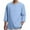 Light blue, variant on IROINNID Button Down Shirts for Men Long-sleeved Round Neck Cotton And Linen Loose Shirt Pure Color Multi-size,Gray