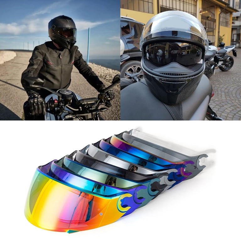 clear face shield for motorcycle helmet Replacement Visor ILM 313 and ILM 317 Full Face (Clear) : Automotive snap helmets Delta Plus Clear Lexan Face