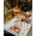 thumbnail image 2 of Christmas Placemats Set of 6 Gingerbread Candy Cane Christmas Placemats for Dining Table Xmas Ball Ice Cream Table Mat Winter Holiday Home Party Kitchen Table Decorations, 2 of 6