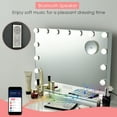 thumbnail image 3 of Costway Hollywood Vanity Lighted Mirror Touch Control Magnification  Speaker, 3 of 9