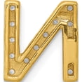 thumbnail image 3 of 10K Yellow Gold Diamond Letter N Initial Charm (Width 9.75) (Length 10.68) - Jbsp, 3 of 5