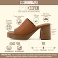 thumbnail image 2 of Cushionaire Women's Keeper soft one band Heel Sandal +Memory Foam, Wide Widths Available, 2 of 15