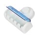 thumbnail image 5 of Soporte autoadhesivo para cepillos de dientes con cubierta para baño, estante organizador de cepillos de dientes montado en la pared con 5 ranuras para ducha, dormitorio, gabinete, 5 of 5