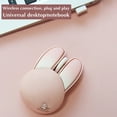 thumbnail image 3 of Oggfader Wireless Mouse for Laptop Wireless Mouse Mute Lovely Rabbit Lady Office Laptop Pink, 3 of 4