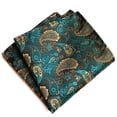 thumbnail image 4 of Men Pocket Square Silk 2PCS Soft Printed Pocket Handkerchief Suit Handkerchief, 4 of 10