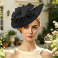 thumbnail image 2 of SAWOBUUN Women Elegant Fascinator Hat Vintage Floral Mesh Headpiece, 2 of 6