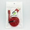 thumbnail image 3 of Red 6ft Long USB Cable Compatible With Alcatel REVVL 2 - ASUS ZenFone Max Plus M1 5Q 3 Max - BLU Vivo XI, Tank Extreme Pro (T0010UU), Studio X8 HD, S1, R1 Plus, Pure View, Life One X3, Grand M, 3 of 4