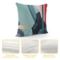 thumbnail image 4 of YINGXI Pillow Covers Aesthetic Pillow Cases Blue Abstract Decorative Cushion Cases for Couch Sofa 18x18in, 4 of 5