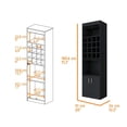 thumbnail image 3 of Bar Cabinet with Wine Rack - Storage Cabinet & Shelves for Home Bar, 3 of 6