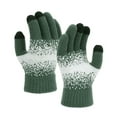 thumbnail image 3 of Unisex Thermal Knitted Gloves, Fleece Lined Winter Gloves with Five-Finger Design, Cold Weather Touchscreen Gloves for Men & Women, 3 of 3