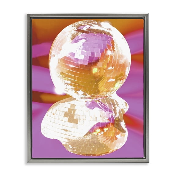 Stupell Industries Modern Gray Floating Frame Canvas Art, 25 x 31, by Lil' Rue