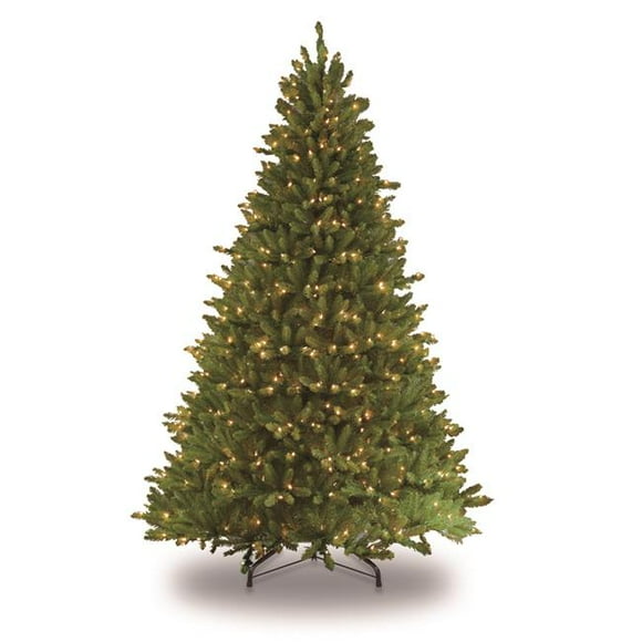 Puleo International Fraser Fir 6.5 Foot Prelit Christmas Tree, Green