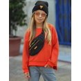 thumbnail image 6 of Arshiner Girls Crewneck Sweatshirt Long Sleeve Pullover Tops Drop Shoulder Side Split Sweatshirts, 6 of 6