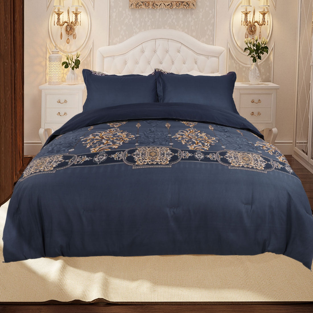 Modern Heirloom Collection Felisa Cotton Filled Bedspread King 120 by 118-inch for sale online 