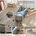 thumbnail image 3 of 54" Large Long Drawer Dresser, 6 Drawer Dresser for Bedroom, Modern Farmhouse Wood Wide Chest of Drawers, Storage Dressers for Bedroom, Living Room, Grey Oak, 3 of 8