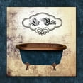 thumbnail image 2 of Brown, Victoria 26x26 Gold Ornate Wood Framed with Double Matting Museum Art Print Titled - Le Bain Tub, 2 of 4