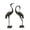 Antique Bronze + Aluminium#HNCOP, variant on Antique Bronze Rust Proof Aluminum Crane Statue Set for Patio Garden Decor, 43 Inch Tall Bird Sculpture for Outdoor Landscape