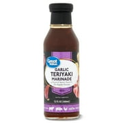 Great Value Garlic Teriyaki Marinade, 12 Fl Oz