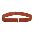 thumbnail image 2 of Women Stretch Belt Casual Ladies Belts with Flat Buckle for Pants, Dresses Brown, 2 of 8
