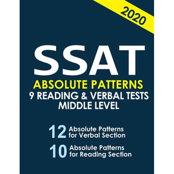 Pre-Owned SSAT 9 Reading & Verbal Tests: +20 Hidden Rules in Verbal: Volume 1 (SAT HACKERS) Paperback