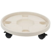NUOLUX Plantplanter Stand  Dolly Pot Rolling Wheels Lockable Casters Flower Mover Metal Tray Cart Indoor Outdoor Trolley