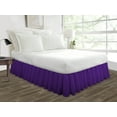 thumbnail image 1 of Dust Ruffled Bed Skirt Purple Full Size 9 Inch Tailored Drop, Soft Double Brushed Hotel Quality Microfiber Bed Skirt Luxury, Easy to Care Wrinkle & Fade Resistance, 1 of 3