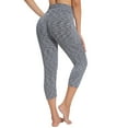 thumbnail image 1 of Leggings de yoga elásticos de moda para mujer Fitness Running Gym Pantalones recortados Pocket Active Pants Pompotops ulkah943695, 1 of 7